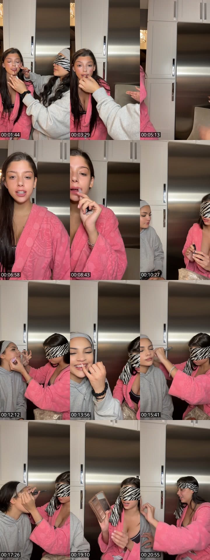 Blind make challenge/girly nite
