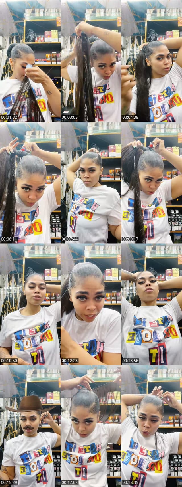 TikTok live: ponytail class by @toosexc4diswrld