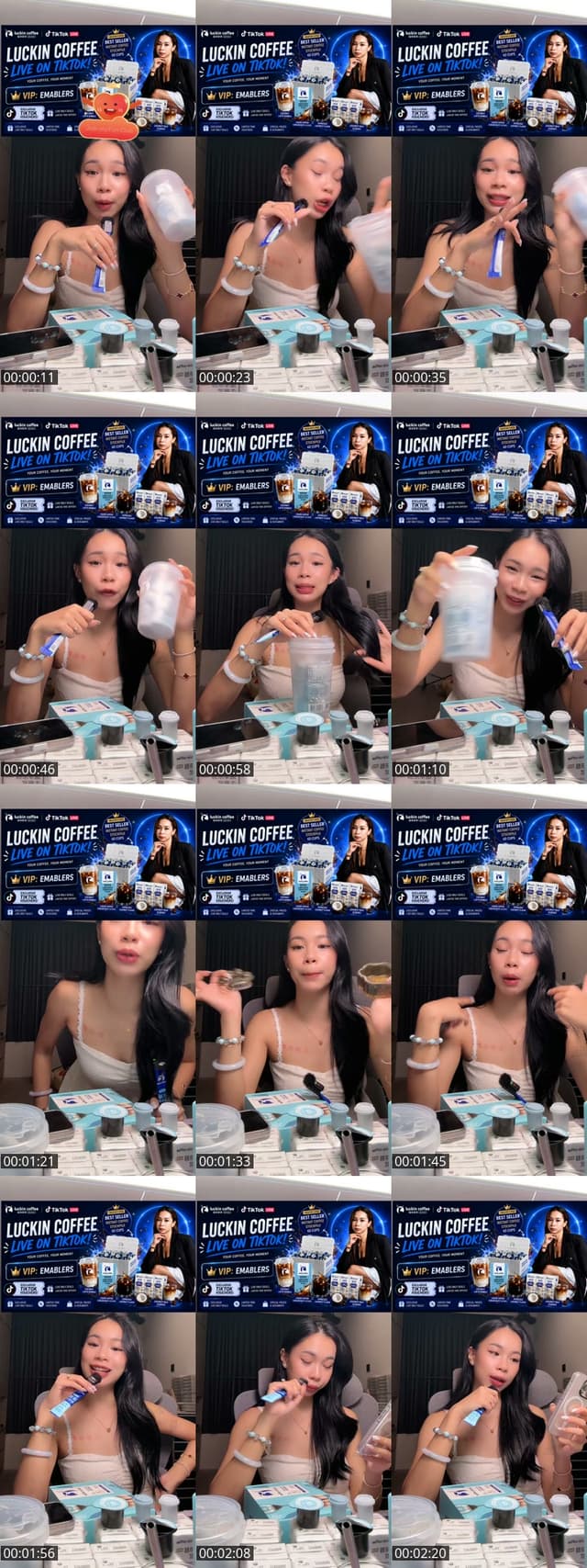 Singapore TikTok live: Luckin Live 💙☕️ by @cheeyamie