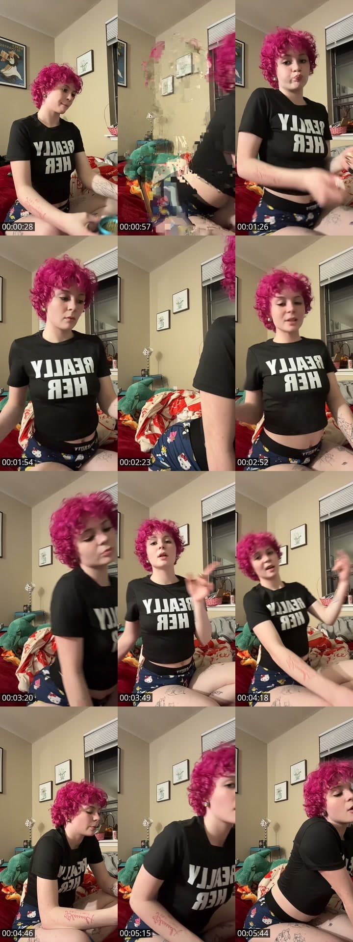 Pink hair back