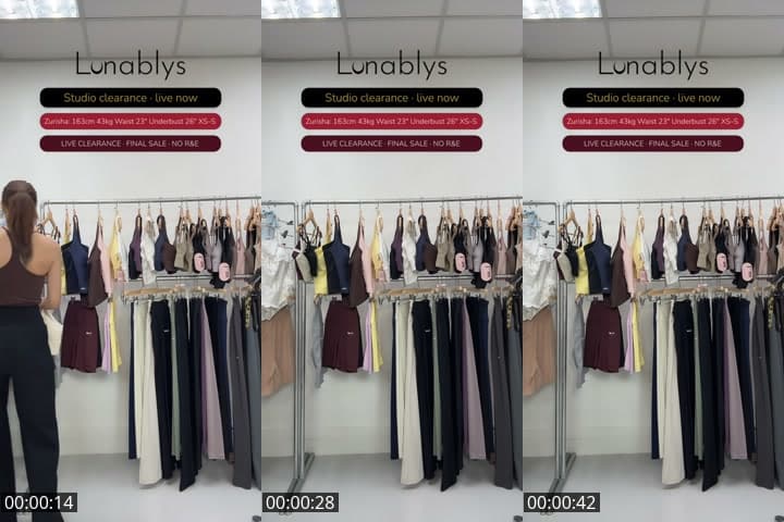 Activewear and clearance items