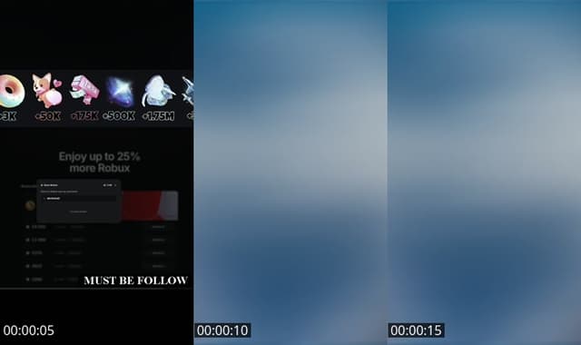 TikTok live: Roblox donation by @bloomrblx0