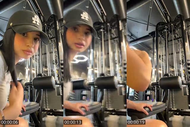 TikTok live: Gym with me🫶🏼 by @adriianaaa_a