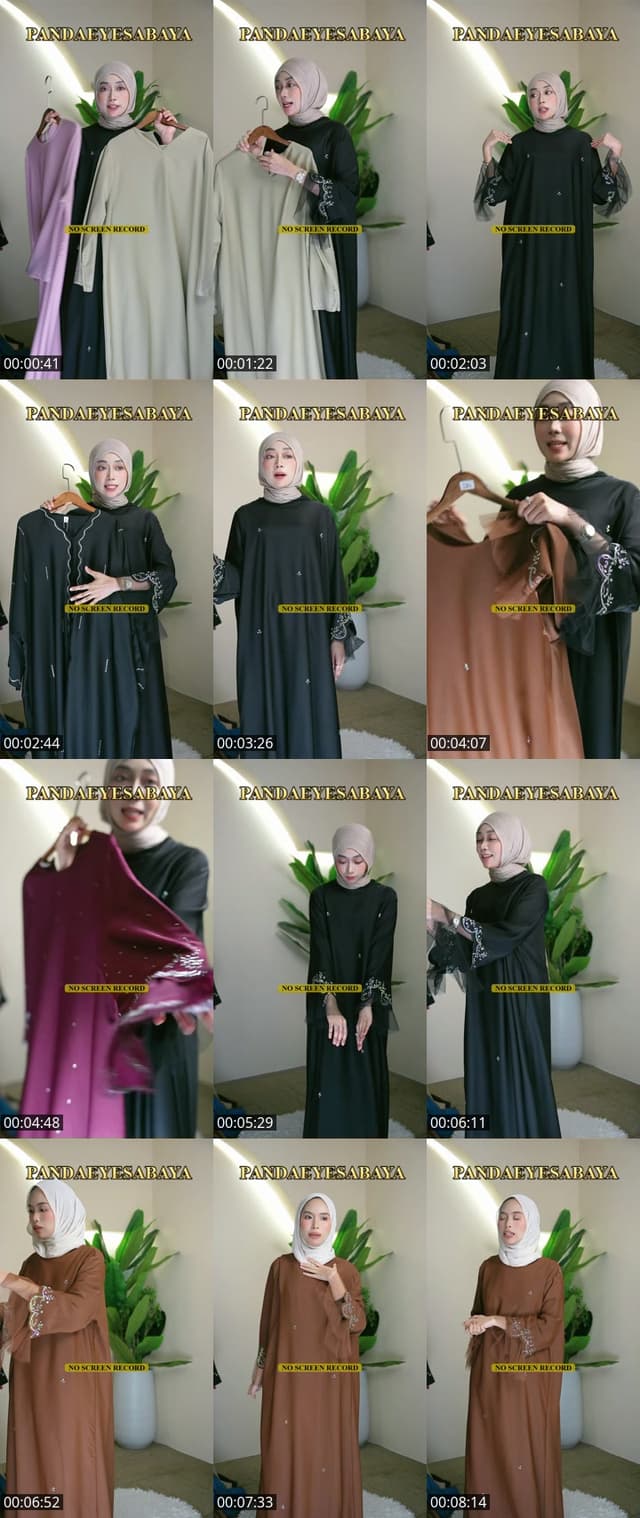 TikTok live: ABAYA NEW DESIGN by @pandaeyesabaya