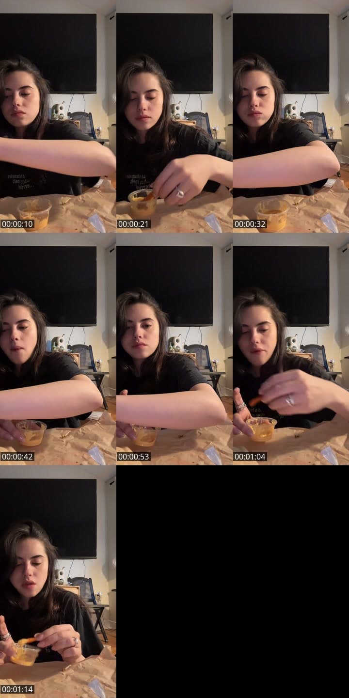 Eating not talking