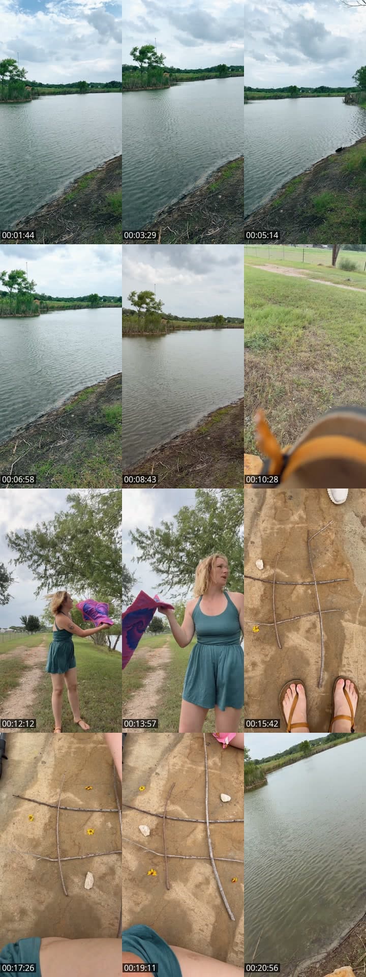 Sunday: windy by the pond