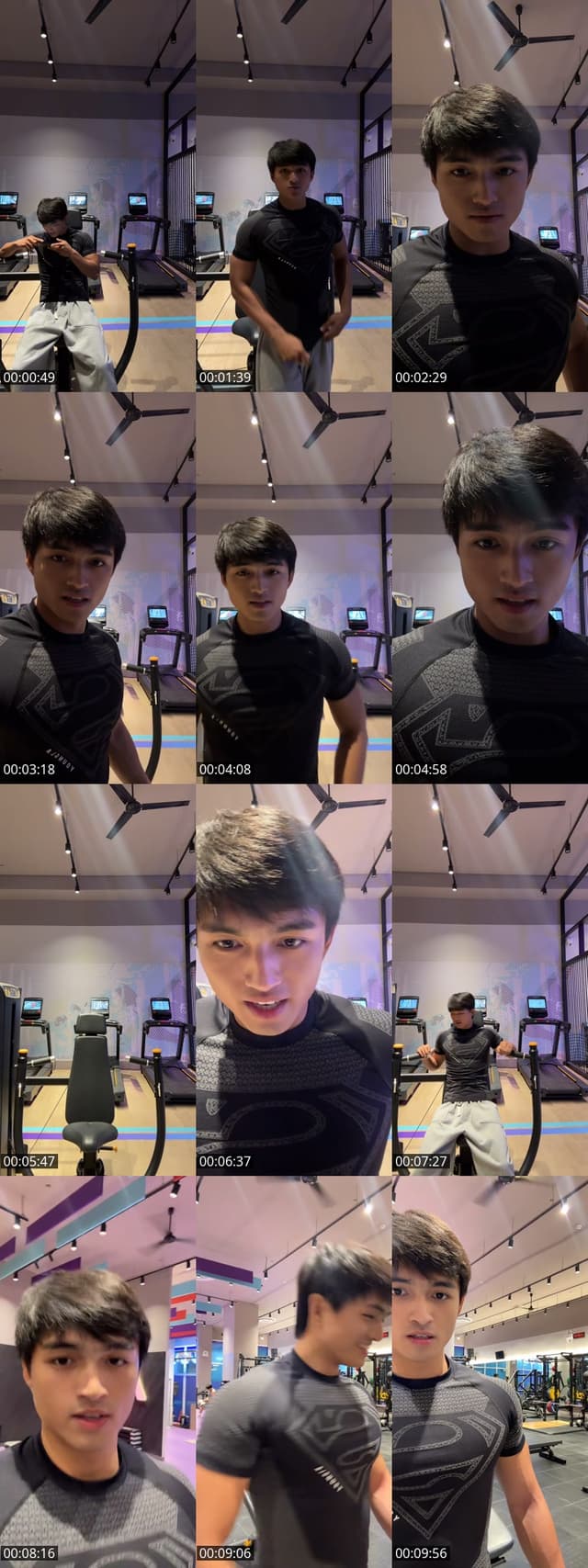 TikTok live: Work out with superman by @footlonggadog