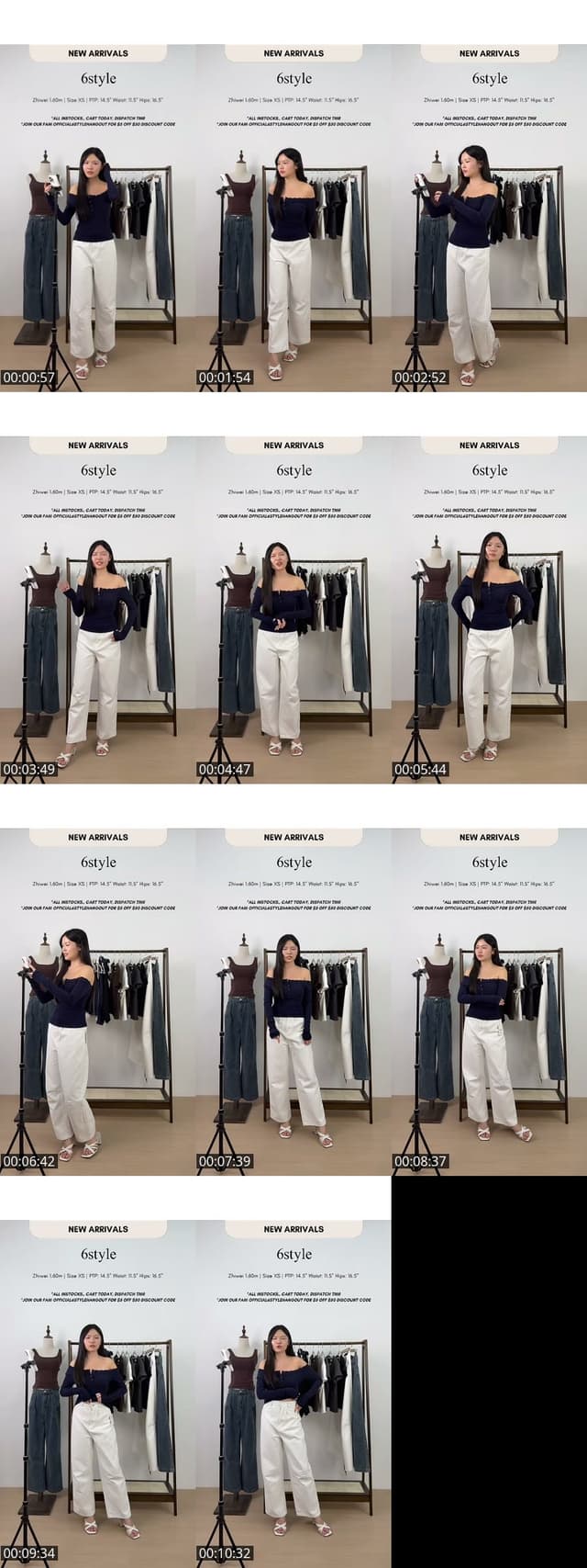 TikTok live: Post launch try ons 🤎 by @6style
