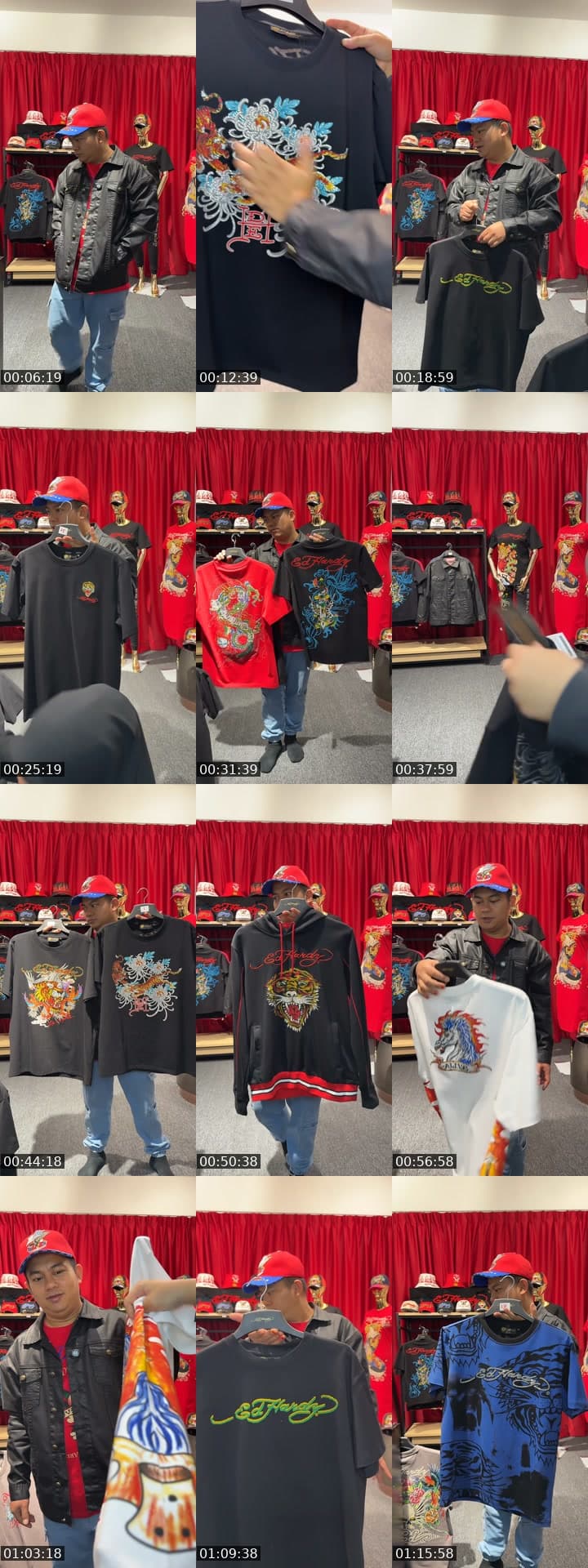 Ed Hardy! Morning shopping.