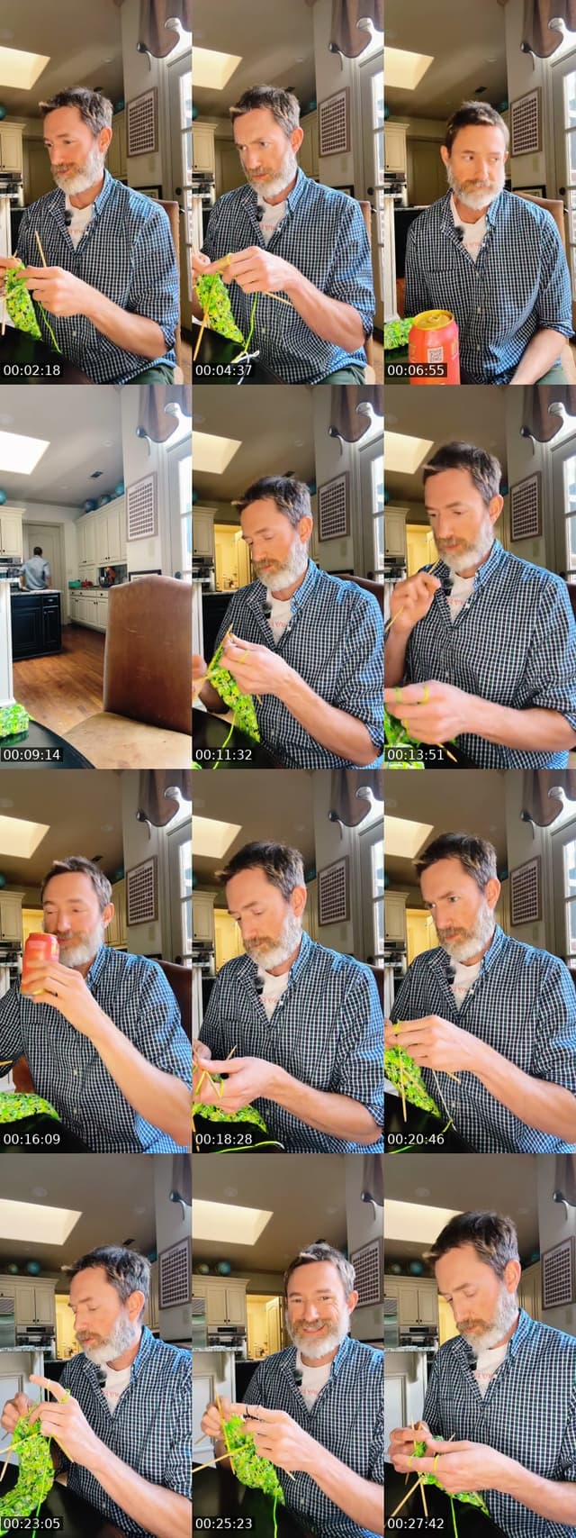 TikTok live: Knitting and Knives Out by @smithingstudios