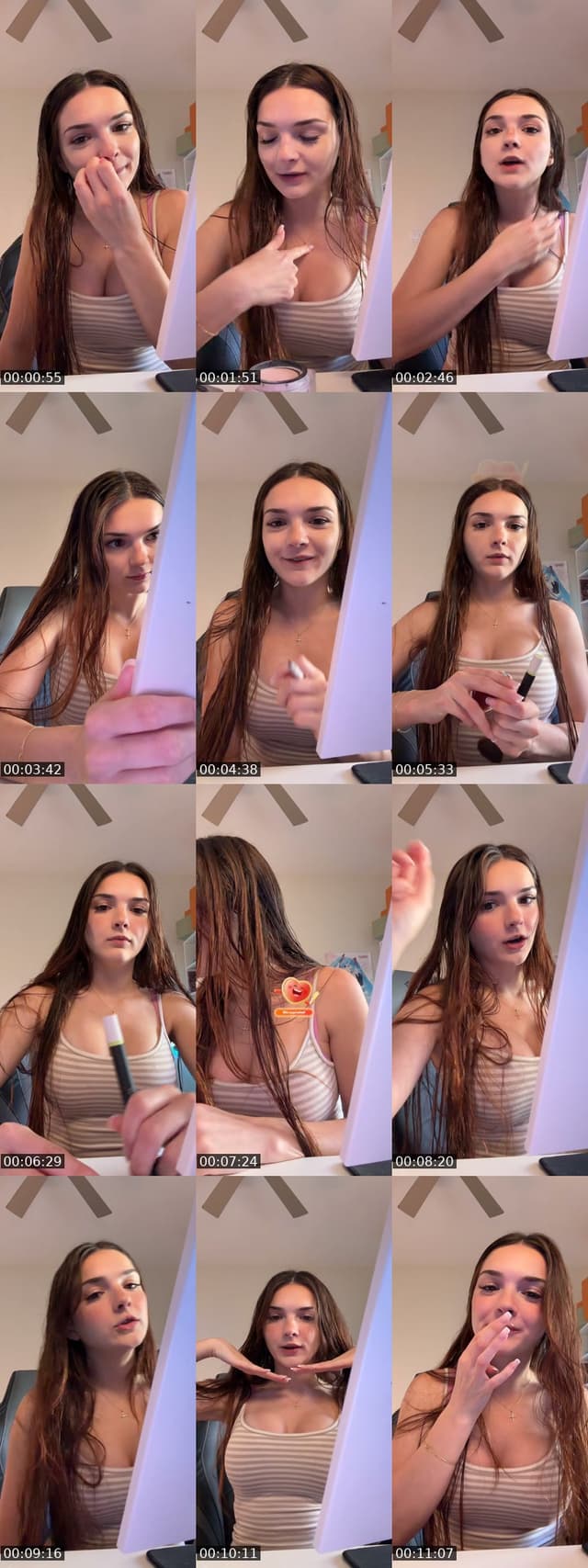 TikTok live: grwm to stream :3 by @summerxiriss