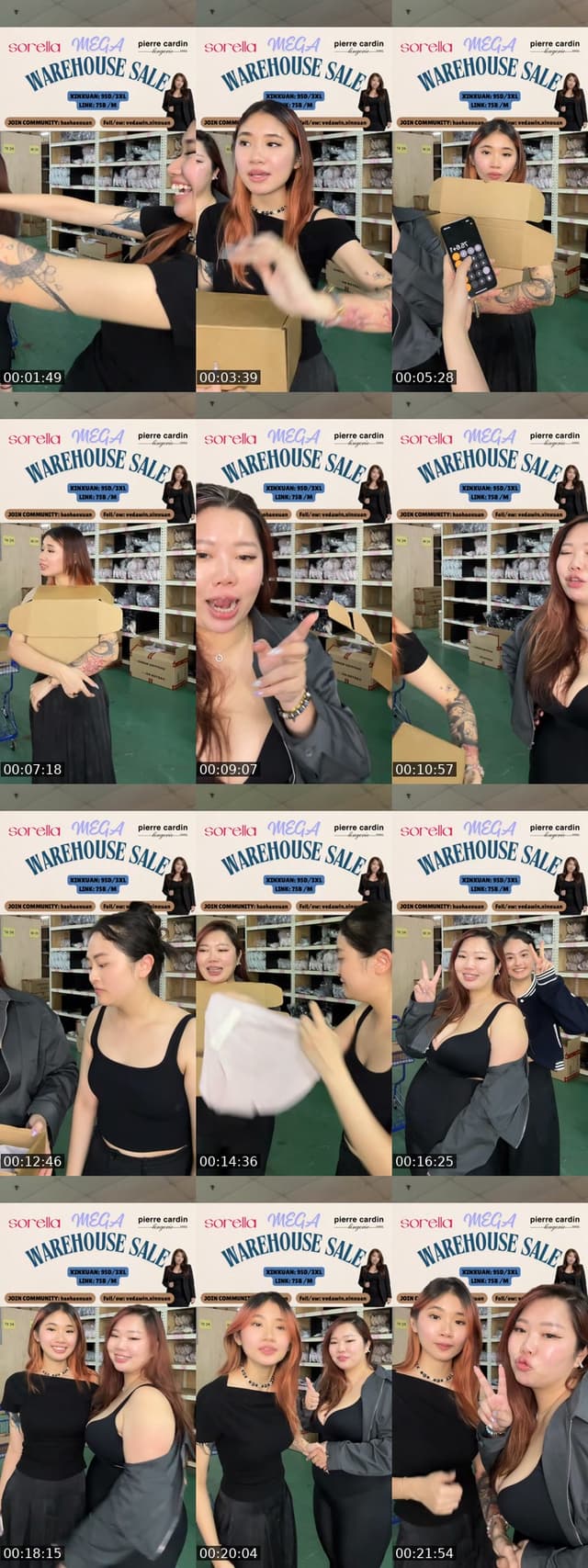 TikTok live: Mega Bra Warehouse Sales by @idabombxuan