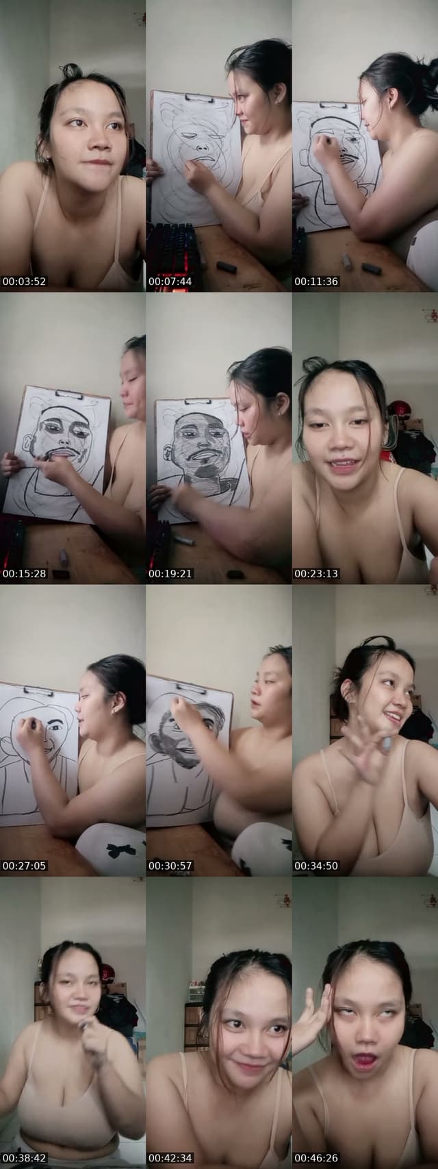 TikTok live: drawing with me again by @shiori.rutsuki