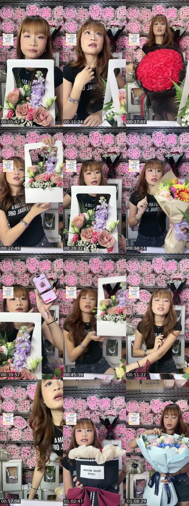 TikTok live: Flowers Sales  520 by @flowersuppliersingapore