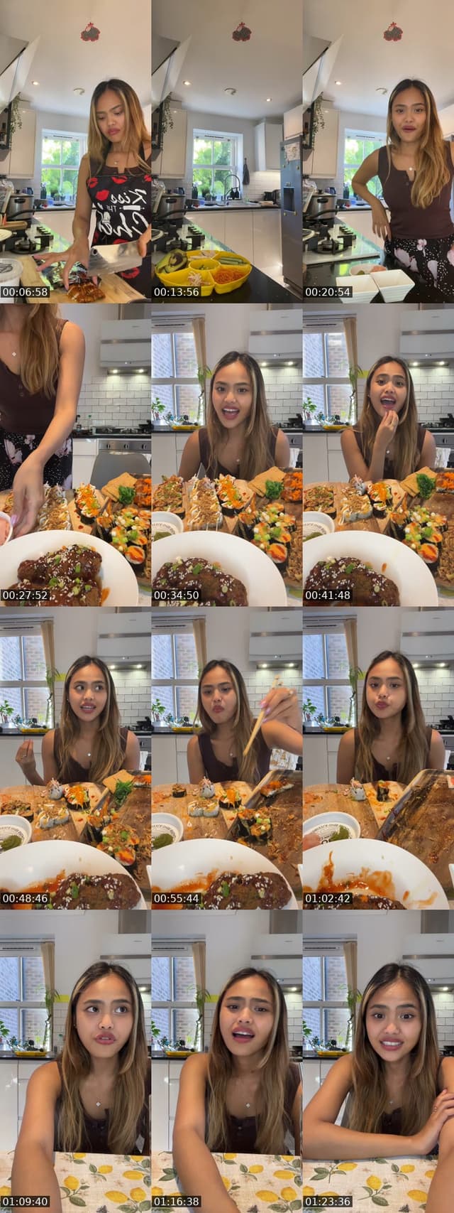 TikTok live: Sushi night 🍣 by @ukdiarybyanya