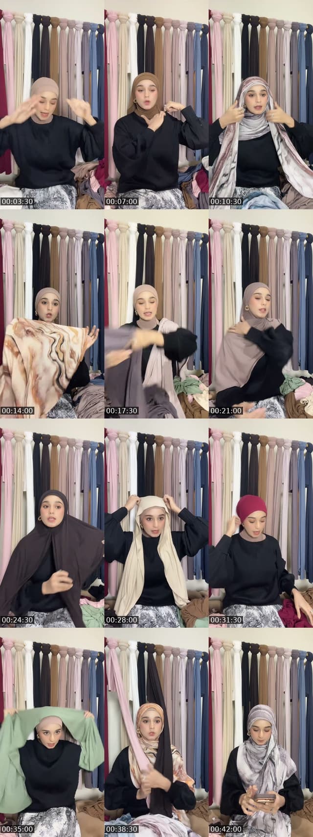 TikTok live: PASHMINA OVAL 97% RAYON PREMIUM by @keyfa.shawl