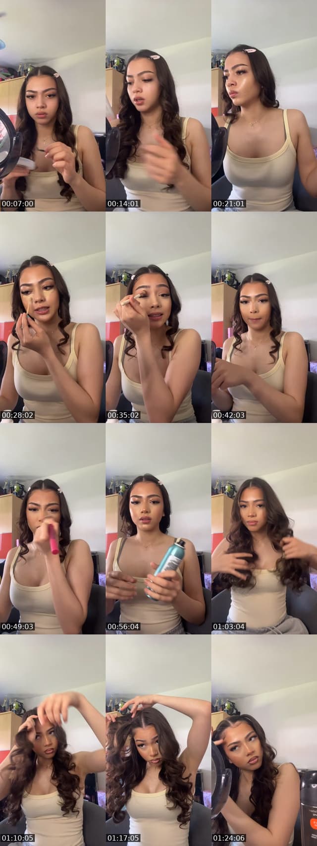 TikTok live: Grwm by @kyrraqq