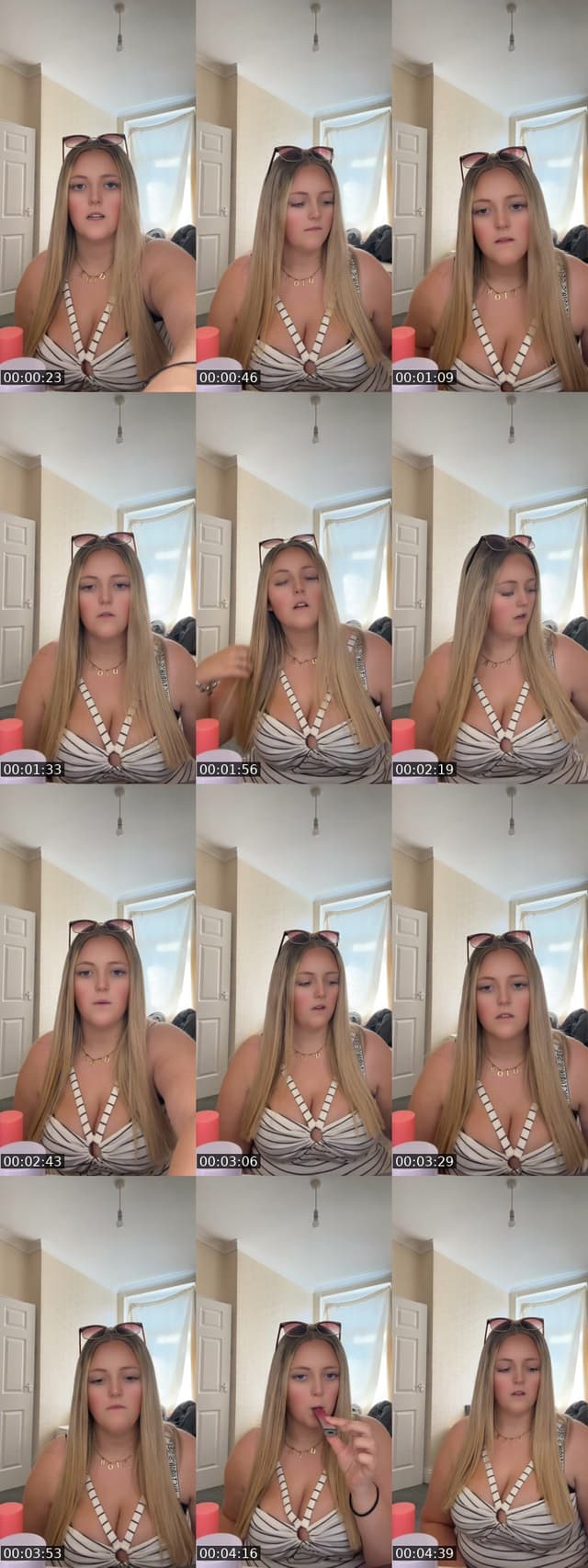 TikTok live: grwm by @chloe_baref