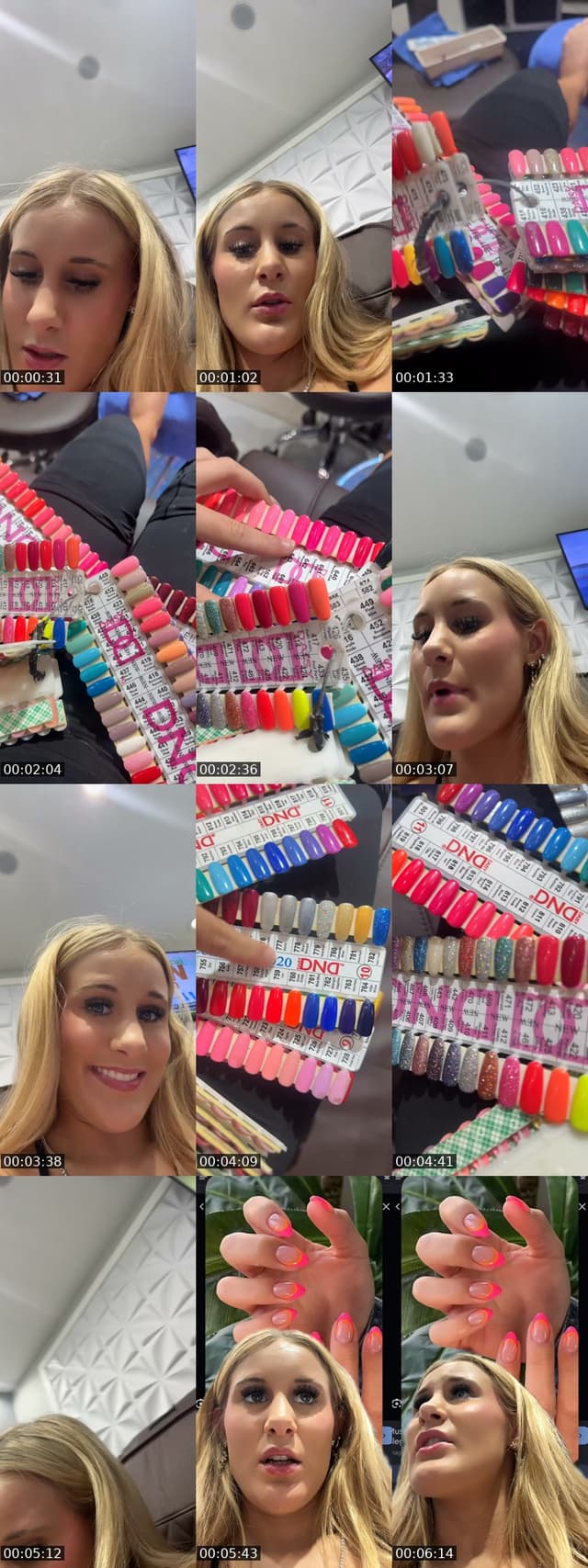 TikTok live: nail day by @itsmiaalbert