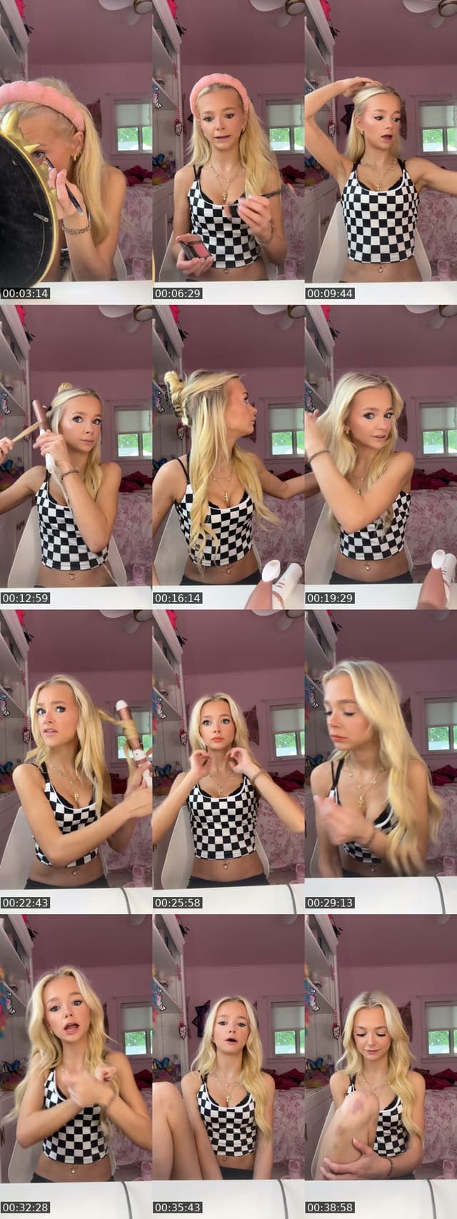 TikTok live: grwm for work 💖 by @444bug_