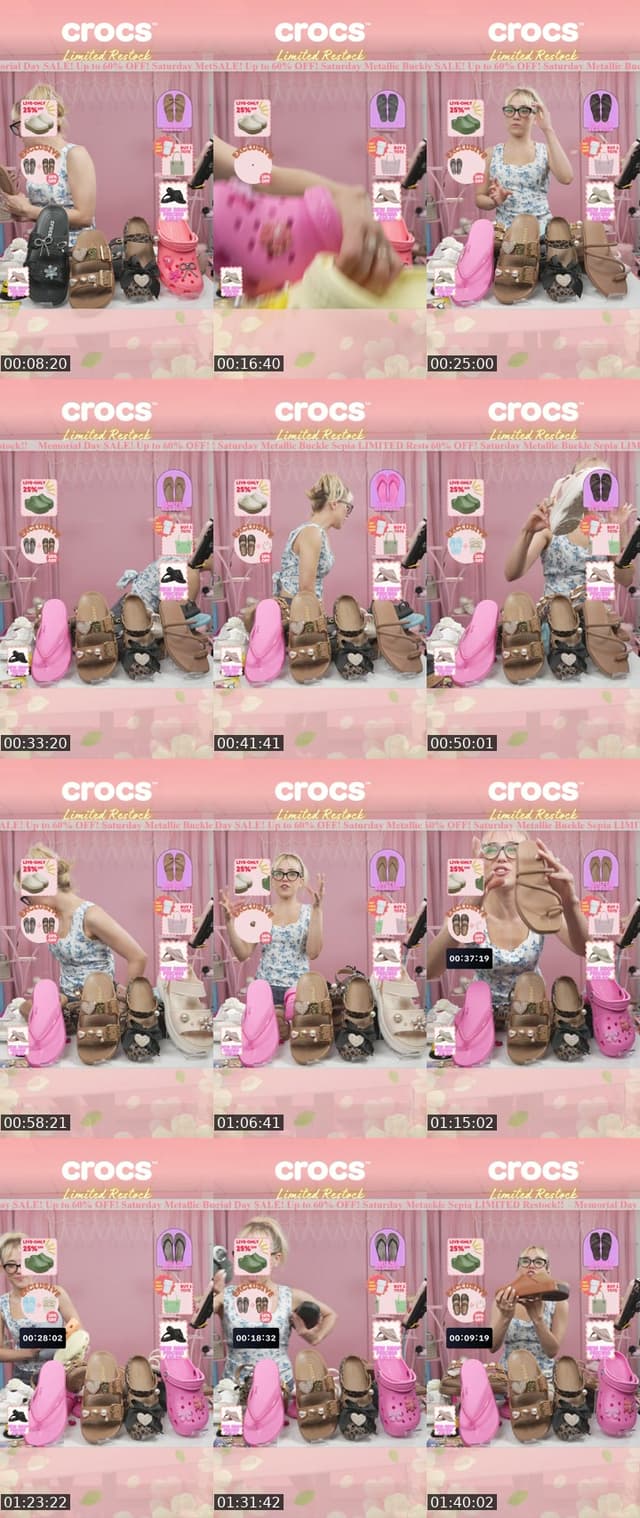 TikTok live: 🔥 Memorial Day Kickoff Live by @crocsshop_us