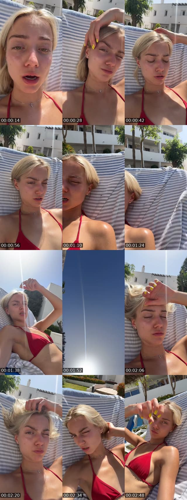 Spain TikTok live: Sunbathing by @hay4eeek