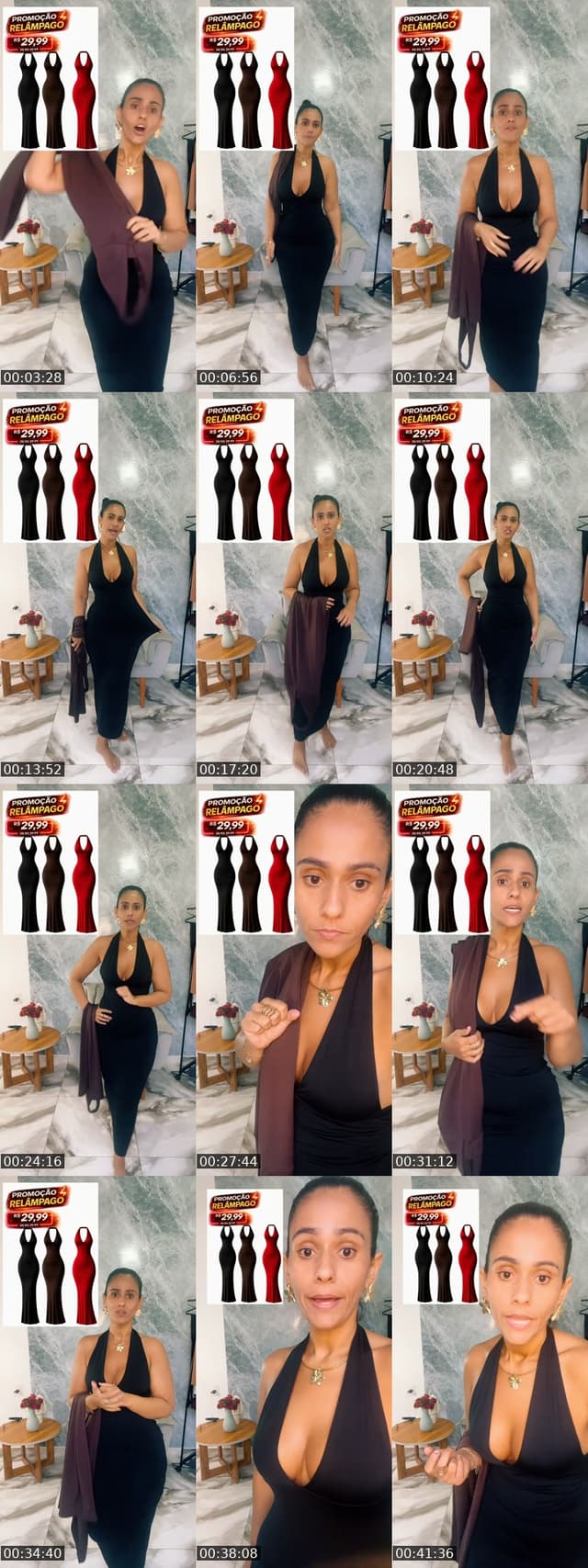TikTok live: Vestido longo by @priscilaporciuncula2