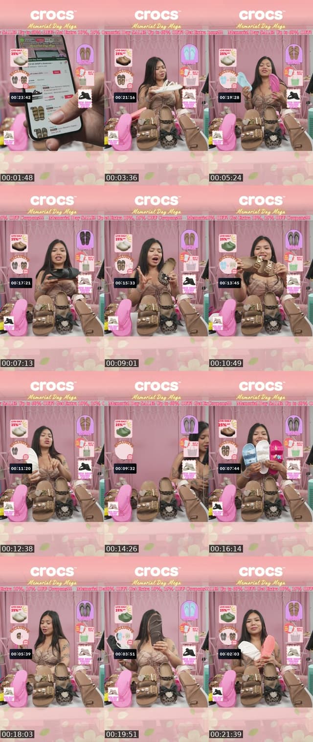 TikTok live: 🇺🇸 Memorial Day Mega Live by @crocsshop_us