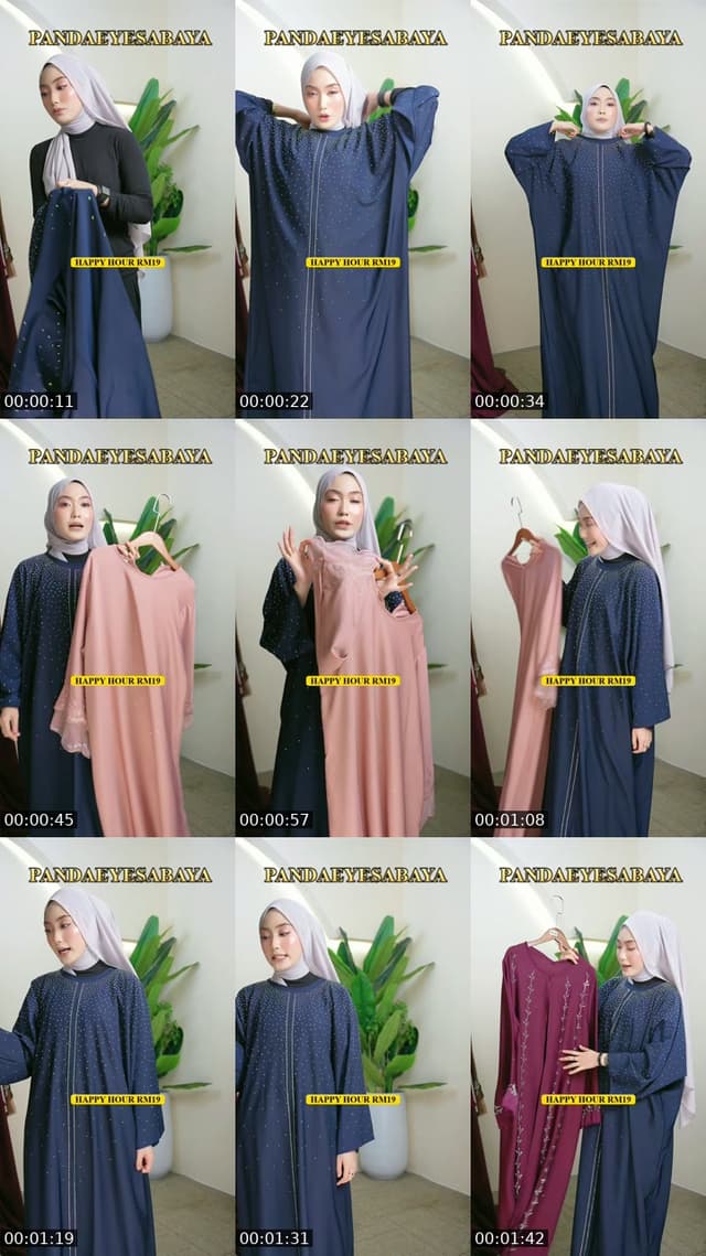 TikTok live: ABAYA NEW DESIGN by @pandaeyesabaya