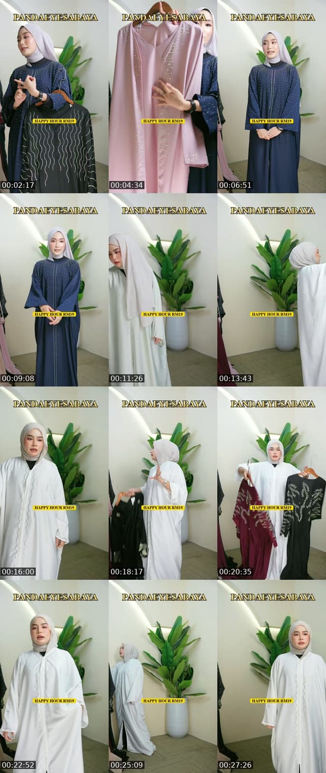 TikTok live: ABAYA NEW DESIGN by @pandaeyesabaya