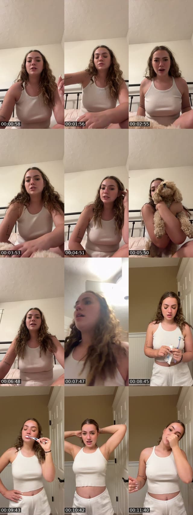 TikTok live: GRWM for bed by @serena_remley