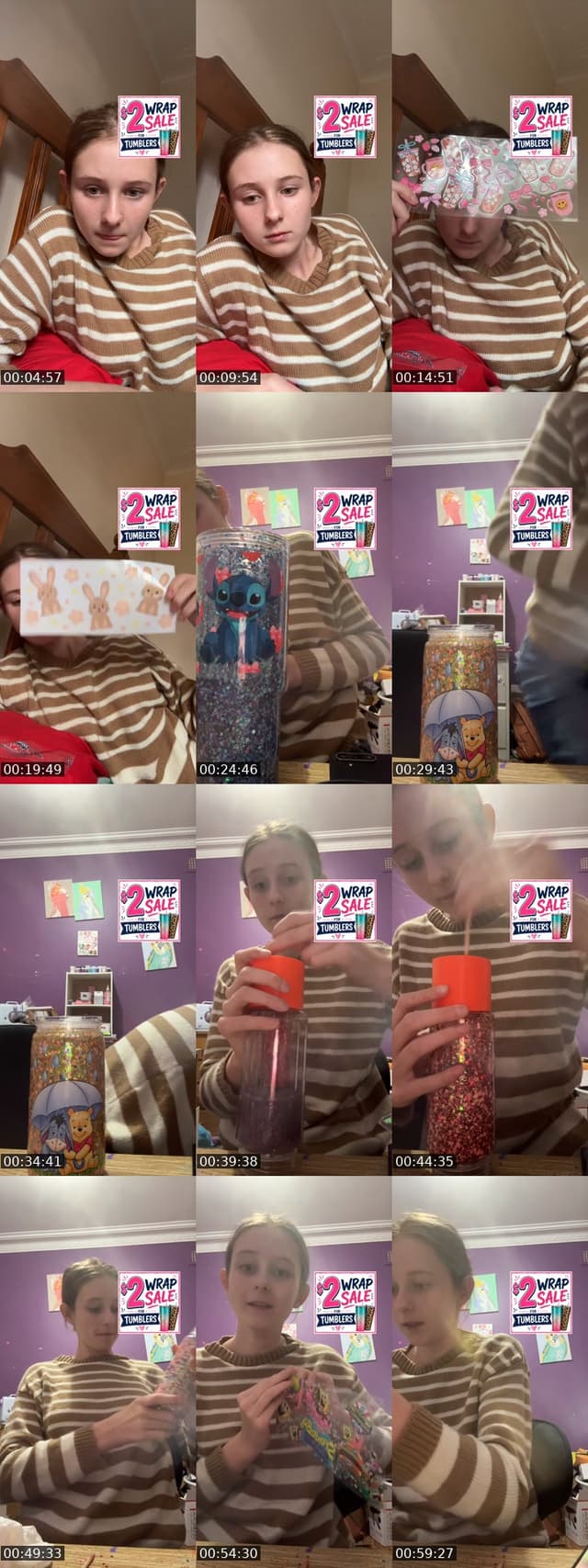 TikTok live: Wrap sale!! by @sip.shine.tumblers