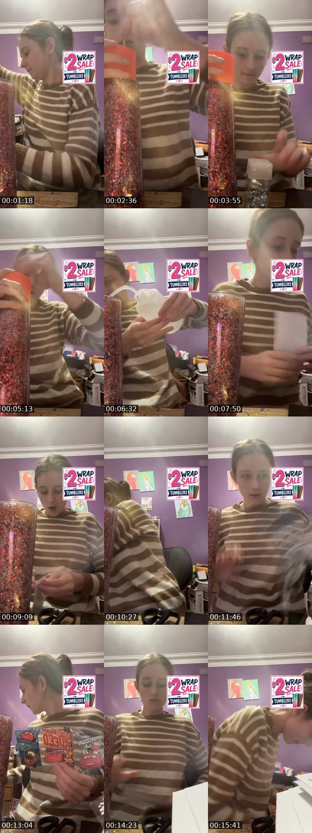 TikTok live: Wrap sale!! by @sip.shine.tumblers
