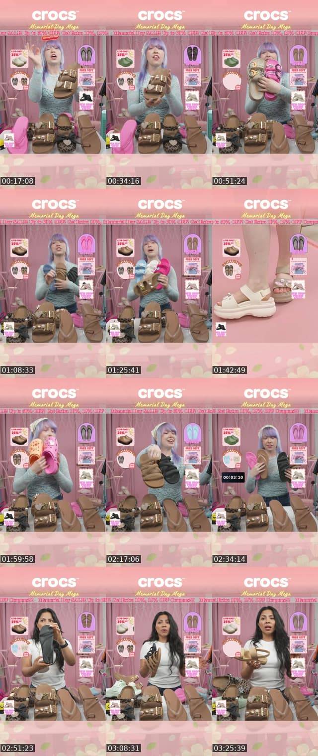 TikTok live: 🇺🇸 Memorial Day Mega Live by @crocsshop_us