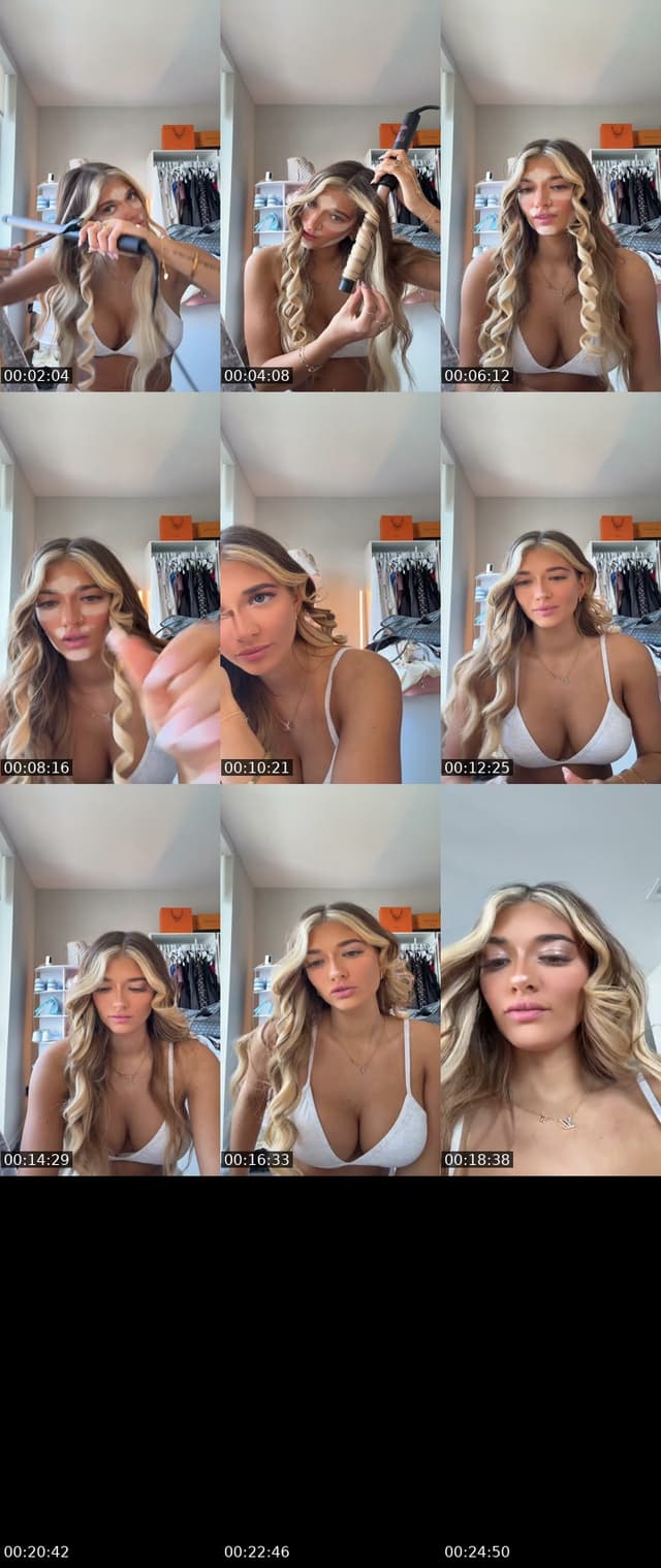 TikTok live: Grwm by @christianasansone
