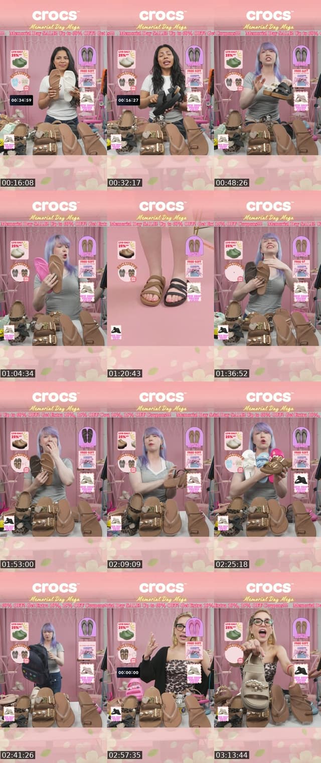 TikTok live: 🇺🇸 Memorial Day Mega Live by @crocsshop_us