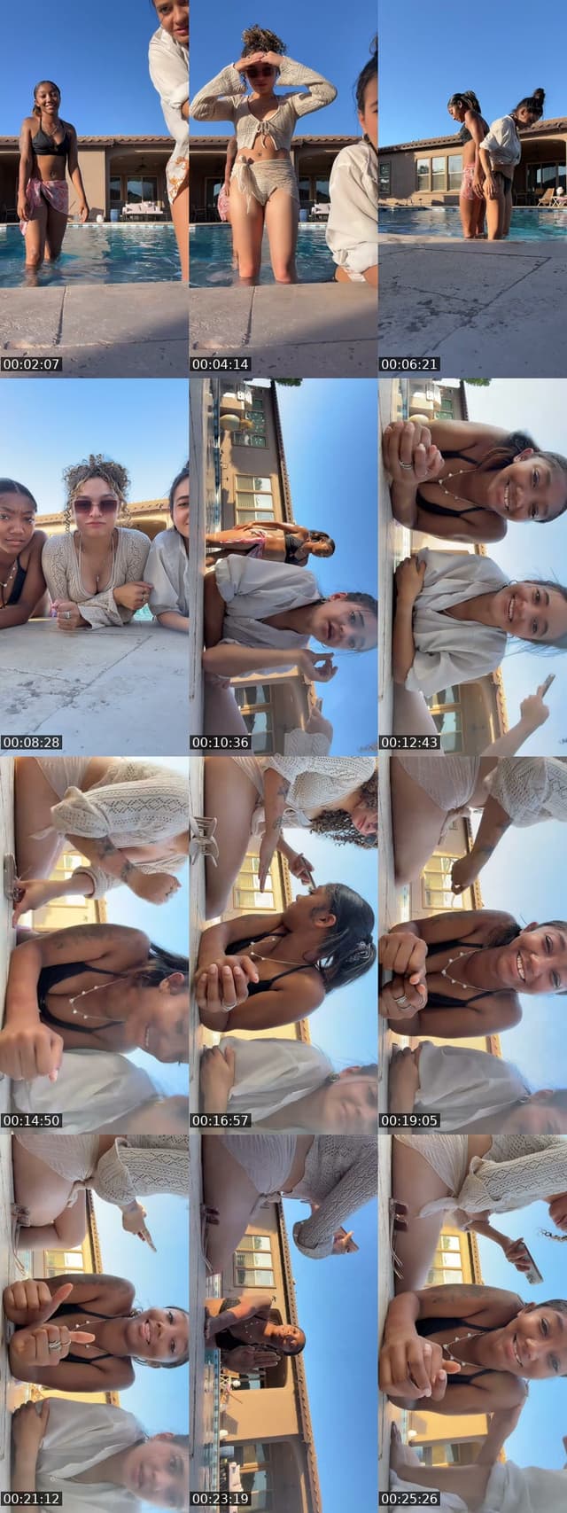 TikTok live: Pool day🌸💗 by @zanieyah