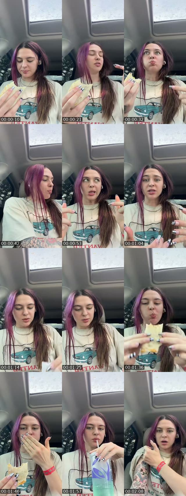 TikTok live: rainy tacobell by @gracebutcute