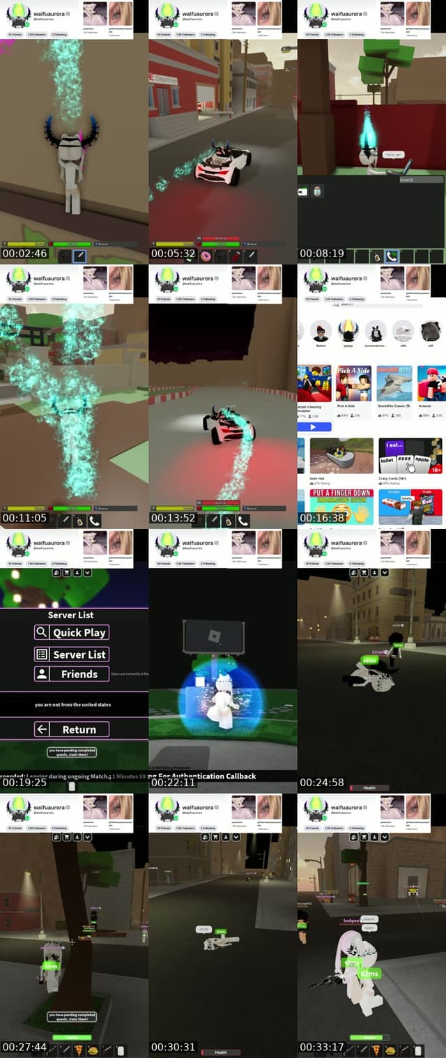 TikTok live: 18+ Roblox gaming by @au1roraii