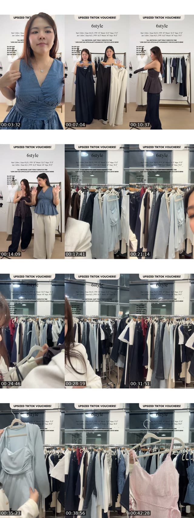 TikTok live: MONDAY TRY ONS ❤️ by @6style