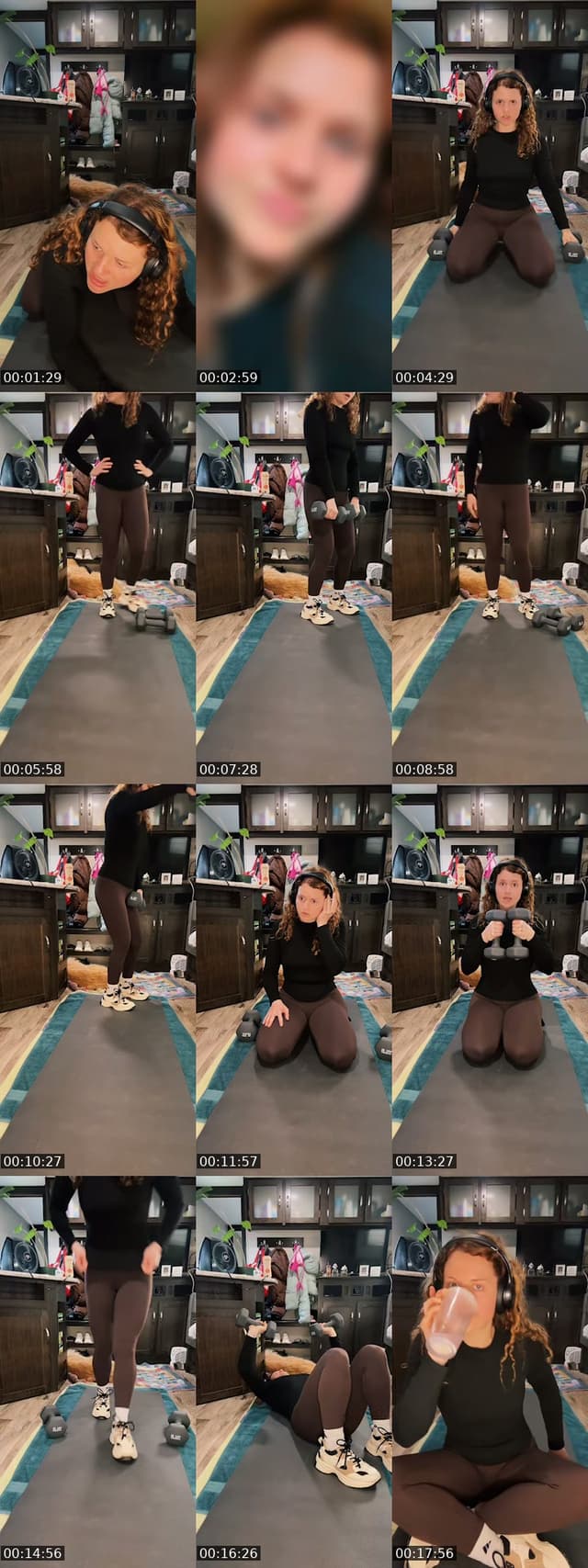 TikTok live: Morning workout by @kiki.glows