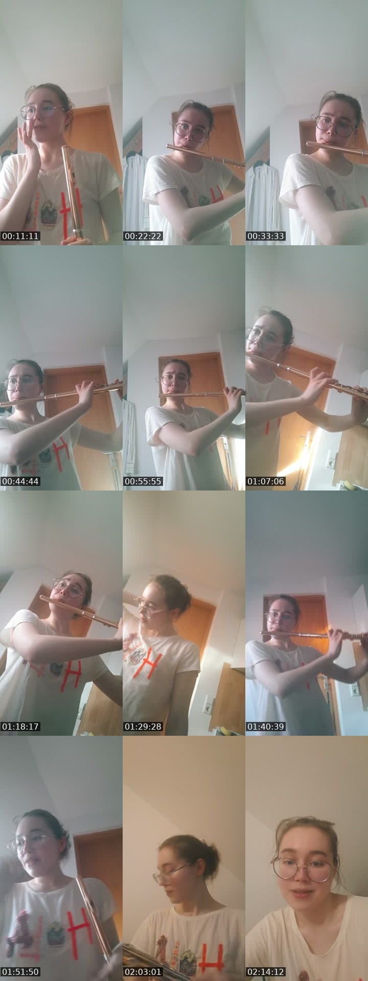 Warmup, etudes, repertoire