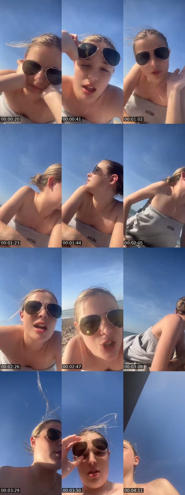 On beach
