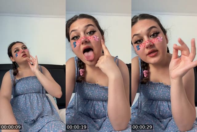TikTok live: Make up and dancing by @summerdahliaaa