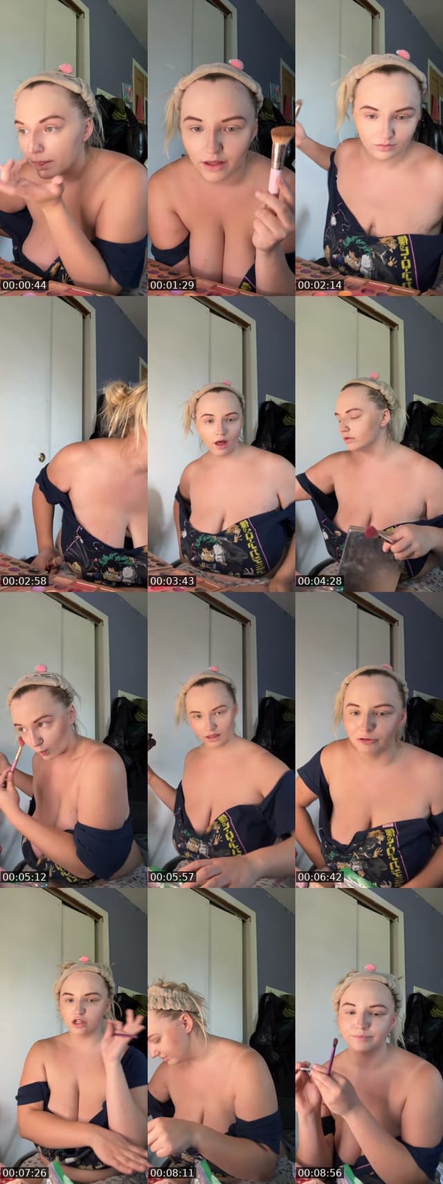 TikTok live: Makeup; sorry room is messy by @midnightkay_