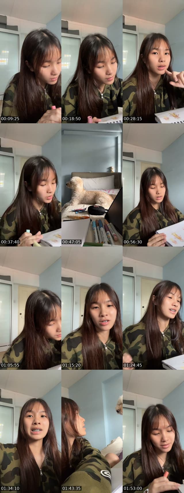TikTok live: study w me by @dumboden