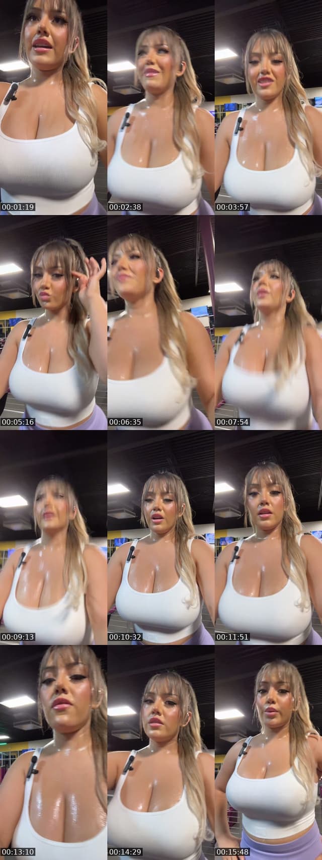 TikTok live: Gym with me 💗 by @desert_doll