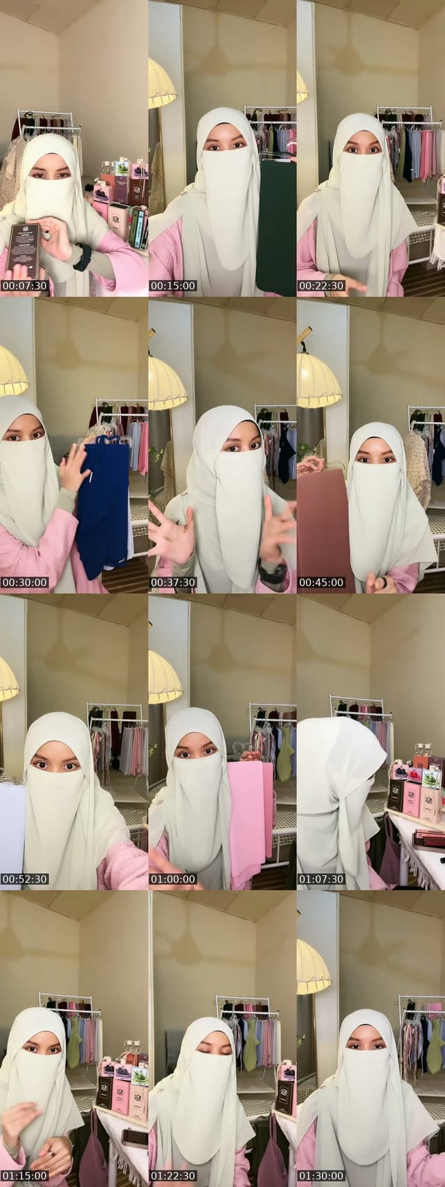 TikTok live: Shawl,perfume,bawal instant🦋 by @nxbeela_k