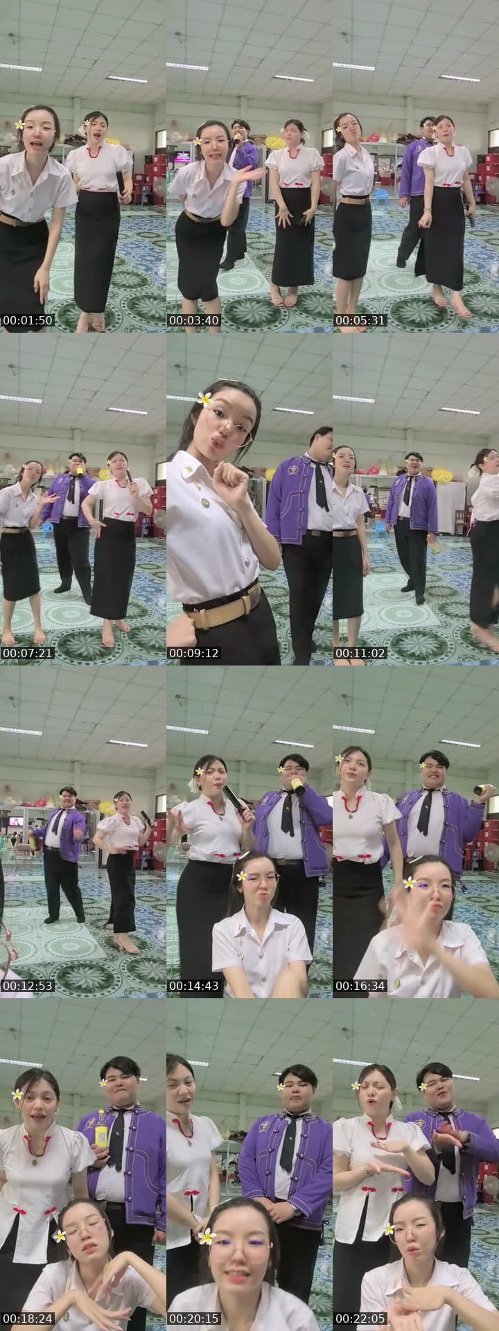 ครูซ้อมร้องเพลงลูกเสือ