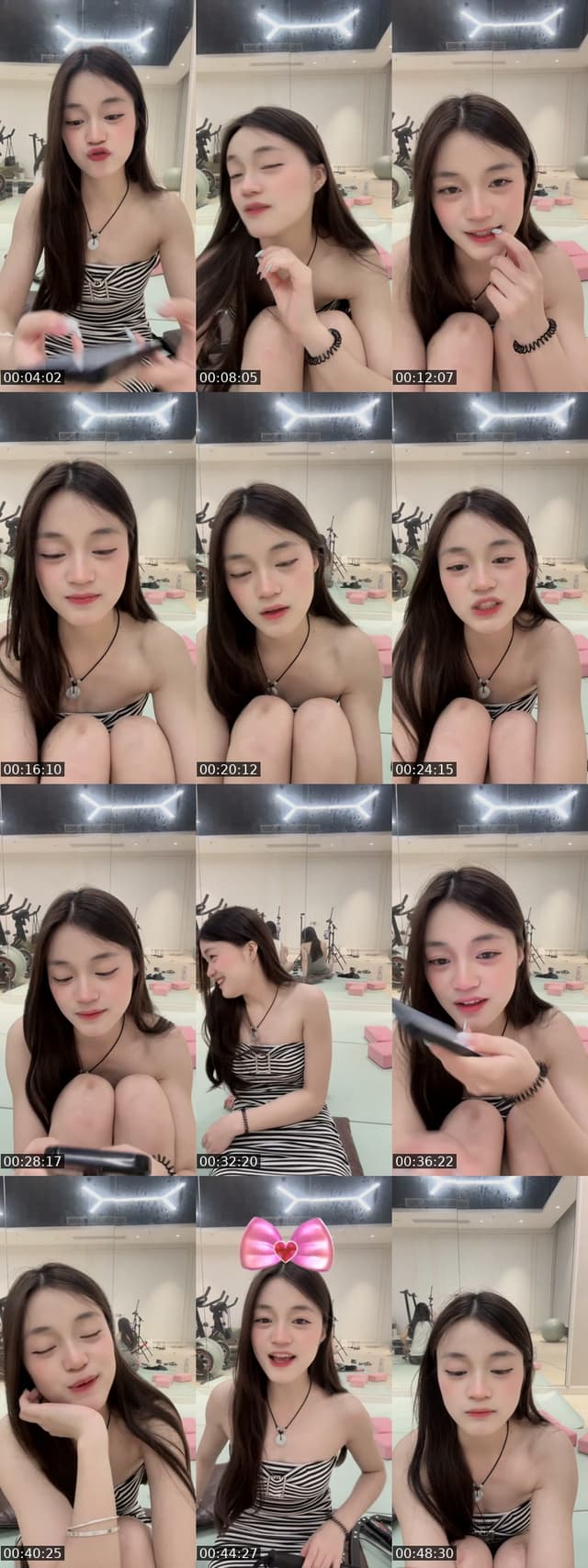 TikTok live: teach me gym poses in US by @peach16800